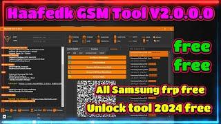 Haafedk GSM Tool V2.0.0.0 Latest Free  All mtk Qualcomm mobile unlock free  Unlock tool 2024 free