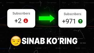 YOUTUBEDA OBUNACHI YIGOLMAYAPSIZMI? BUNI SINAB KORING