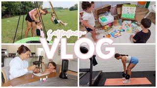 DAY IN THE LIFE OF A MOM OF TWO  WORKING OUT NEW LOVEVERY PLAY KITS AND LOTS OF FUN