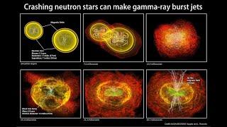 Colliding Neutron Stars Create Black Hole & Gamma ray Burst