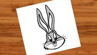 How to Draw Bugs Bunny  easy drawing of Buge Bunny