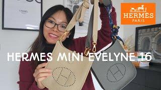 Hermes MiniTPM16 Evelyne Review Bag details How to Wear and What fits inside