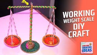 How to make  real weight scale at home with old stuff ? Diy Craft Weight Scale.