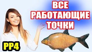 Большая ПРОВЕРКА точек на ЛЕЩА на оз. Острог● Русская Рыбалка 4  РР4