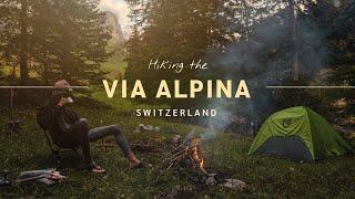 Solo hiking and wildcamping in Switzerland  Via Alpina  170 KM  9 Days
