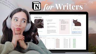 how I organize my WRITING in NOTION 2024 ️ writing tracker WIP organization author statement