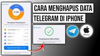 Cara menghapus data telegram di iPhone  Cara hapus cache telegram di iPhone