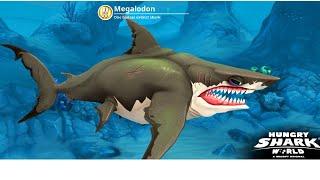 Hungry Shark World  Megalodon VS Shark - Bigger Stronger. Gameplay Walkthrough Android