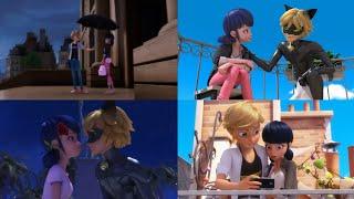 from shes just a friend to i think im in love  adrienette and marichat scenes compilation