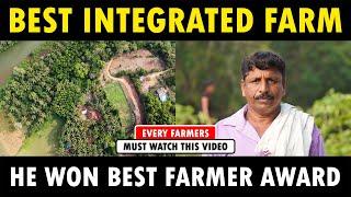 This farmer Has won Best Farmer Award  Best Integrated Farm  Balakila Shivananda Organic Farm