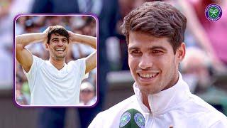 I dont consider myself a Champion yet  Carlos Alcaraz  On-court Interview  Wimbledon 2024