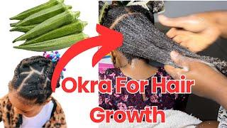 How To Make Okra Gel For Hair Growth Conditioning Detangling  Only One Ingredient