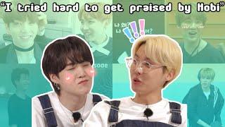 Everyone loves to get praised by Hobi  I tried hard to get praised by Hobi hyung