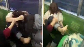 Dua Wanita Bekelahi di Gerbong KRL Diduga Rebutan Tempat Duduk