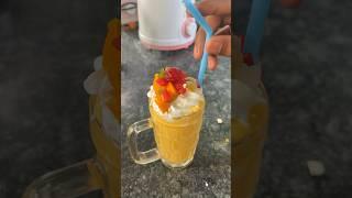 mango and apple milkshake Kolhapur Rankala बघा कसा बनतो मॅंगो शेक आणि एप्पल मिल्क शेक #khakikha