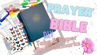 Prayer Bible Tabs DIY  PaperClip Bookmarks