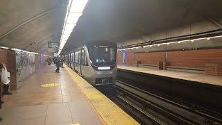 Sortie métro MTL STM la ligne 2 orange tout le trajet MPM-10 AZUR