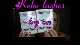 koko lashes try on ariel koko soho misha queenB amore stella