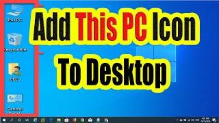 This PcMy computer Desktop Icons missing? Add windows 10 desktop icon shortcuts.