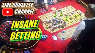  LIVE ROULETTE  INSANE BETTING  In Fantastic Las Vegas Casino  Mega Session  2023-09-28