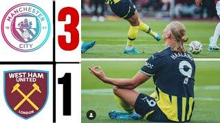 west ham vs Man city 1-3  haaland hattrick Goal  highlight  Premier League 202425