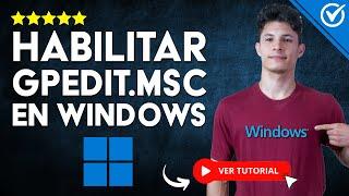 Cómo HABILITAR GPEDIT.MSC en Windows 11  ️ No se Encuentra el Archivo ️​