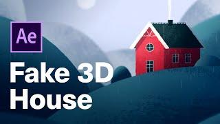 Fake 3D House  After Effects Tutorial