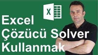 #Excel Çözücü - Solver Kullanmak  293.video  Ömer BAĞCI