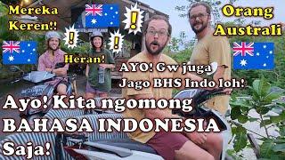 ORANG KOREA Coba Ngomong BAHASA INDONESIA Kepada ORANG AUSTRALIA BAHASA INDONESIA UDAH MENDUNIA