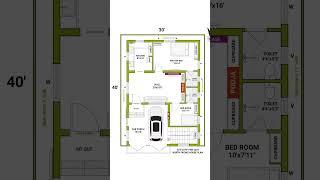 30x40 house plan  30x40 house plan with car parking  30x40 north facing house plans