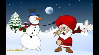 Santa Singh and a Snowman by LittleSikhs