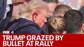 Trump rally shooting Former president grazed by bullet 1 attendee killed 2 others injured