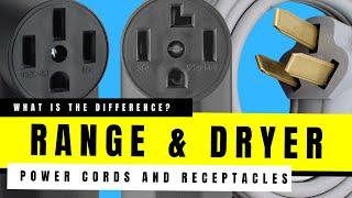 Whats The Difference? Clothes Dryer vs Range Stove Oven  Power Cords and Outlet Receptacles