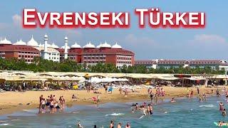 So ist das Wetter und die Lage heute in Side EVRENSEKI Türkei 2024. Strand. Meer #sideturkey