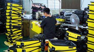 Inside a Chinese Luggage Factory How Spinner Luggage is Mass Produced