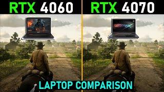 RTX 4070 vs RTX 4060 Laptop - Gaming Test - How Big is the Difference?  Tech MK