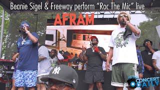Beanie Sigel and Freeway perform Roc The Mic & Flipside live 2024 Baltimore AFRAM
