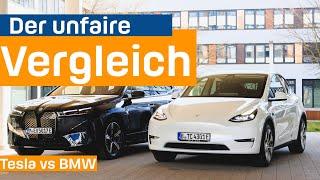 Tesla Model Y vs. BMW iX Ist der viel teurere BMW auch viel besser als der Tesla?  EFAHRER