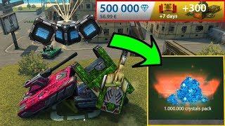 Tanki Online - Juggernaut Gold Box Montage #39 Opening Containers? + Getting 1 Million Crystals?