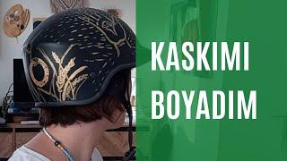 MOTOR KASKI NASIL BOYANIR  YA DA BOYANMAZ  DIY