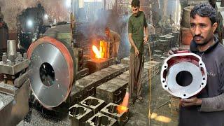 Manufacturing process of brake drum in local factory  See how this thing made in factory