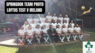 SPRINGBOKS Team photo vs Ireland first test at Loftus Versfeld