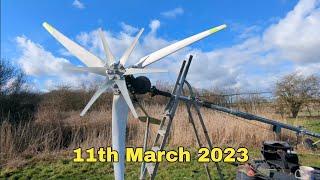 Wind Turbine Project - Spinning fast on the deck - 11th march 2023