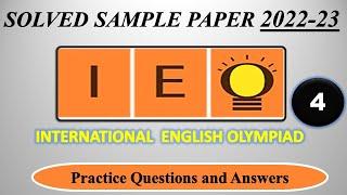 IEO  2022-23  CLASS 4  International English Olympiad  Solved Sample Paper English Olympiad