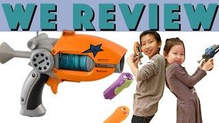 Chris and Maddy get ready for battle with Slugterra Blasters in 4k - Toy Review