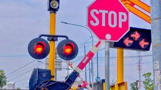 Railroad  Crossing in Indonesia  Perlintasan Kereta Api Wantech 2023