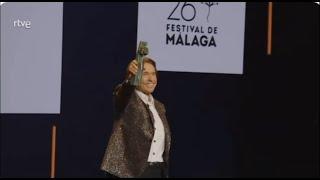 Raphael recibe premio la Biznaga Ciudad del Paraiso  del #26FestivalMalaga.10.03.2023.