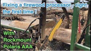 Fixing a commercial firewood processor