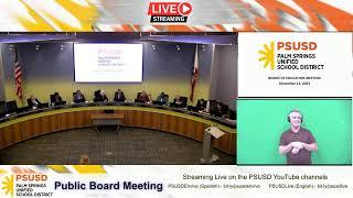 PSUSD Board Meeting 12.12.2023