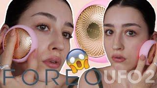 FOREO UFO 2 FIRST IMPRESSIONS REVIEW & DEMO  AT HOME FACIAL IN 90 SECONDS???